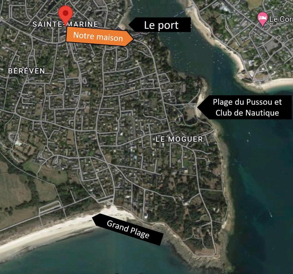 Charmante Maison Au Port De Sainte Marine Combrit Luaran gambar